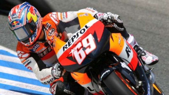 Nicky Hayden saat masih bersama Tim Repsol Honda