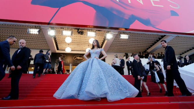 Aishwarya Rai di Festival Film Cannes 2017.