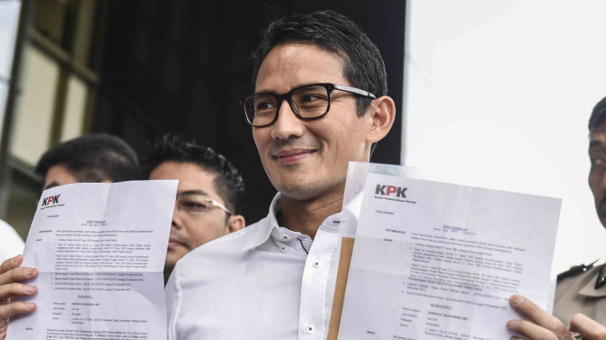 KPK Periksa Sandiaga Uno Terkait Dua Kasus Korupsi