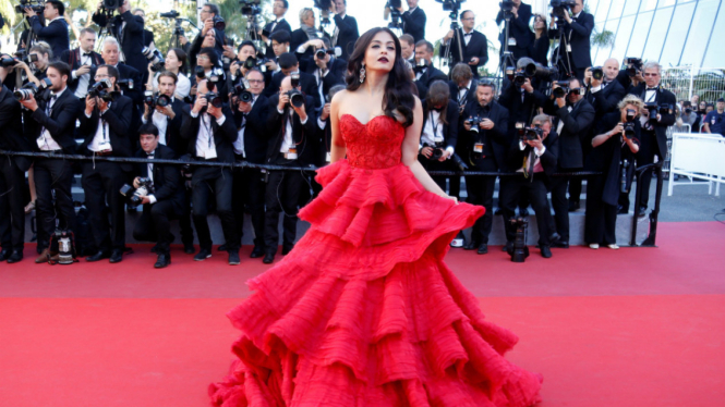 Aishwarya Rai di Festival Film Cannes 2017.