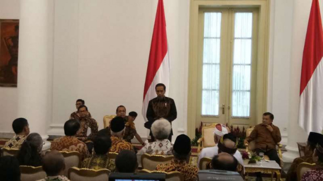 Presiden Jokowi bersama Wapres Jusuf Kalla, kembali bertemu tokoh lintas agama