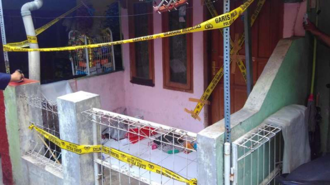 Rumah terduga teroris Kampung Melayu, Ihwan Nurul Salam, di Bandung.
