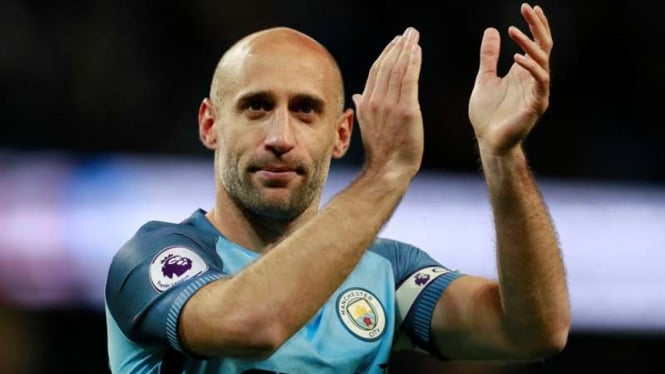 Pemain belakang Manchester City, Pablo Zabaleta