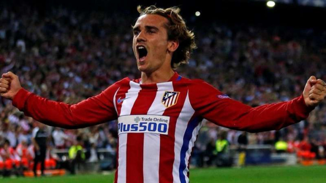 Penyerang Atletico Madrid, Antoine Griezmann.