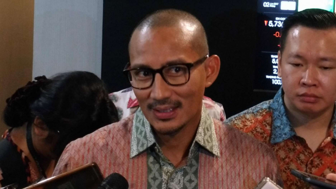 Wakil Gubernur DKI Jakarta Terpilih Sandiaga Uno.