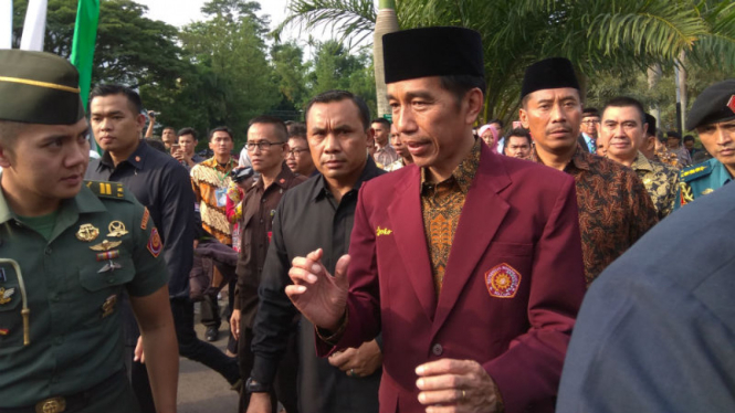 Presiden Joko Widodo di Malang
