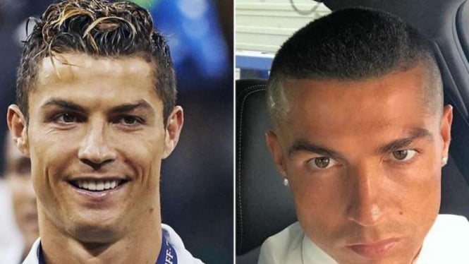 Potongan Rambut 'Cepak' Ronaldo Bikin Geger - VIVA
