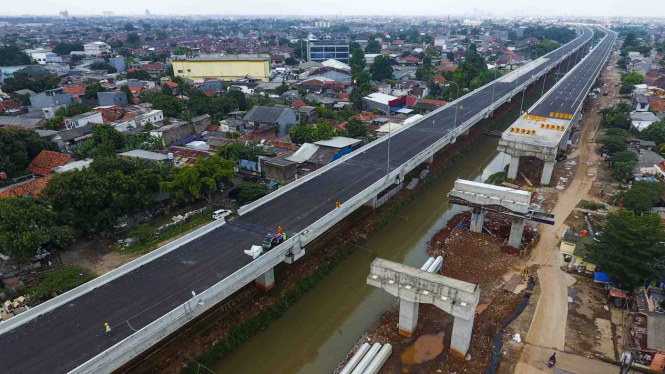 Perkembangan Proyek Jalan Tol Bekasi-Cawang-Kampung Melayu (Becakayu)