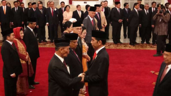 Jokowi lantik pejabat UKP PIP di Istana Negara, Rabu, 7 Juni 2017.