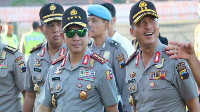 Kapolri Jenderal Tito Karnavian saat meninjau akses jalur mudik lebaran 2017, Rabu (7/6/2017).
