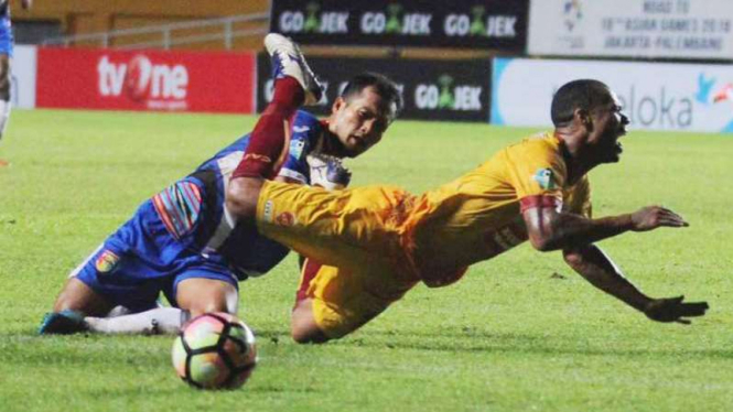 Laga Liga 1, Sriwijaya FC kontra Mitra Kukar