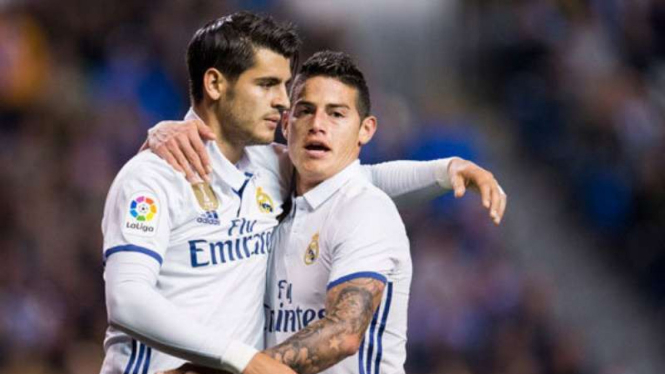 Alvaro Morata dan James Rodriguez