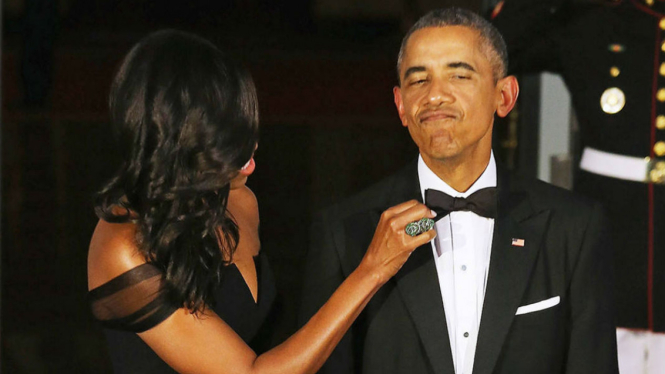 Barrack Obama dan Michele Obama 