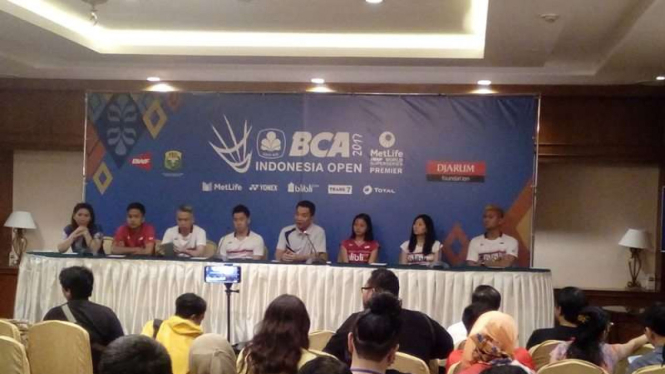 Konferensi pers Indonesia Open Superseries Premier 2017