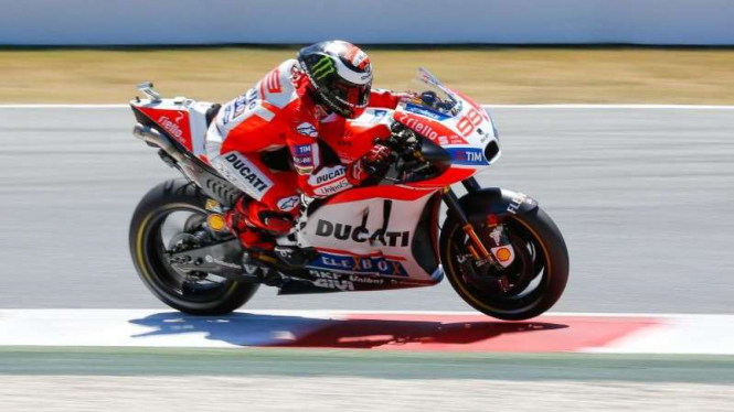 Pembalap Ducati, Jorge Lorenzo.