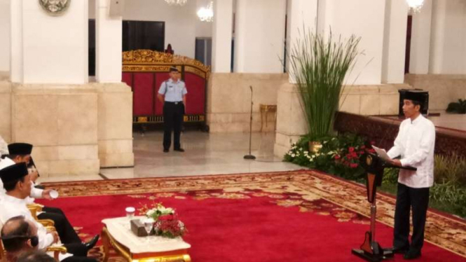 Presiden Jokowi di Istana