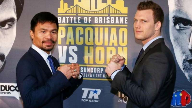 Manny Pacquiao dan Jeff Horn