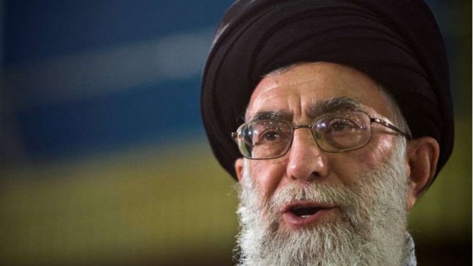 Pemimpin tertinggi Iran, Ayatollah Ali Khamenei. 