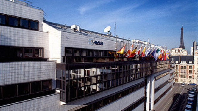 Markas Pusat Badan Antariksa Eropa atau ESA di Paris, Prancis.