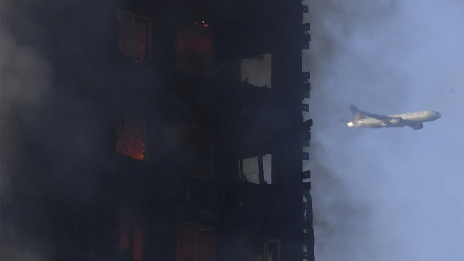 Apartemen di London Terbakar