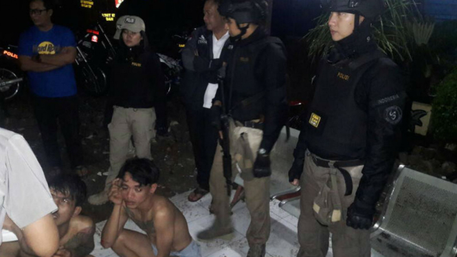 Tim Tiger Polres Jakarta Utara menangkap pelaku tindak kriminal