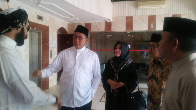 Menteri Agama RI, Lukman Hakim Saifuddin mengecek pemondokan jemaah haji.