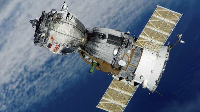 Wahana antariksa Soyuz.