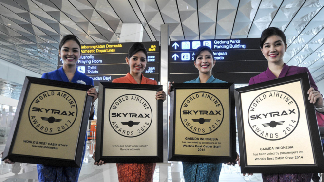 Garuda Indonesia Sambut Kedatangan Penghargaan