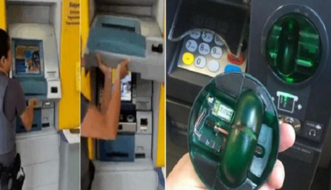 Alat skimmer ATM.