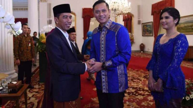 Agus Harimurti Yuhoyono silaturahmi dengan Presiden Jokowi di Istana Negara
