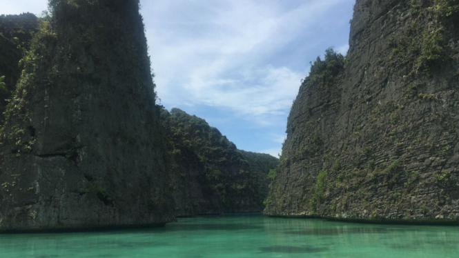 Batuan kars di Balbolol, Misool, Raja Ampat