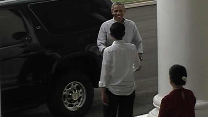 Mantan Presiden Amerika Serikat, Barack Obama temui Jokowi di Istana Bogor