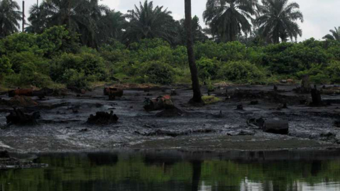 Wilayah tercemar di Ogoniland di Nigeria
