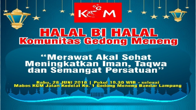 Halalbihalal Komunitas Gedong Meneng, Lampung.