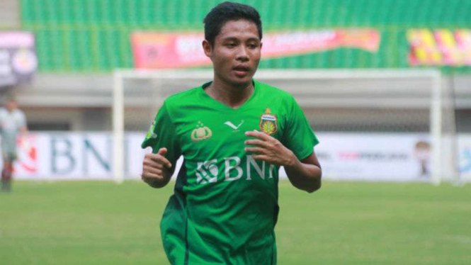 Evan Dimas saat bermain untuk Bhayangkara FC.