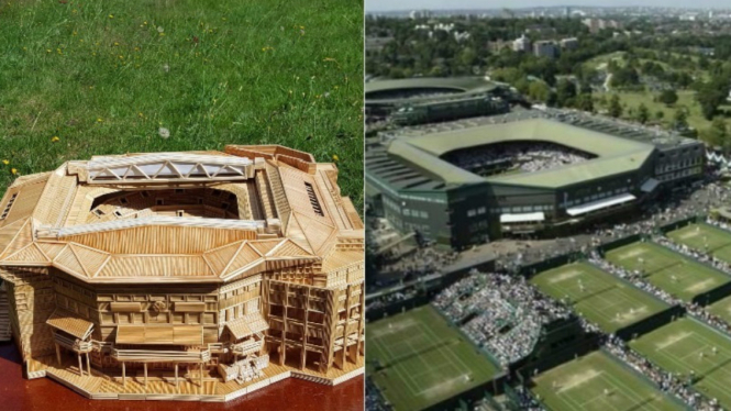 Stadion Wimbledon dari tusuk gigi