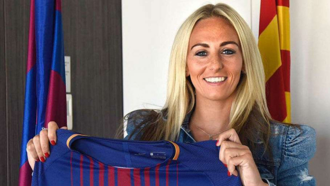 Penyerang tim wanita Barcelona, Toni Duggan
