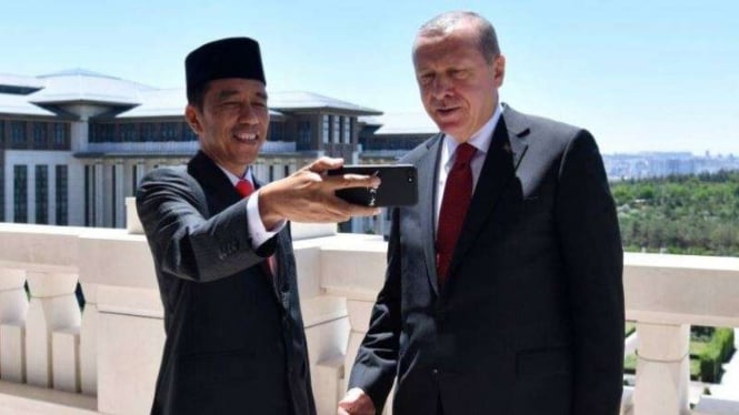 Presiden Jokowi dan Presiden Recep Tayyip Erdogan.