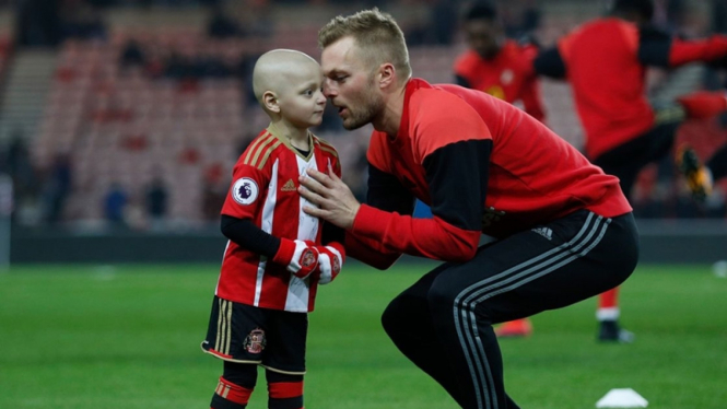 Bradley Lowery ketika bersama tim Sunderland.