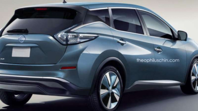 Rendering Nissan Leaf 2018.