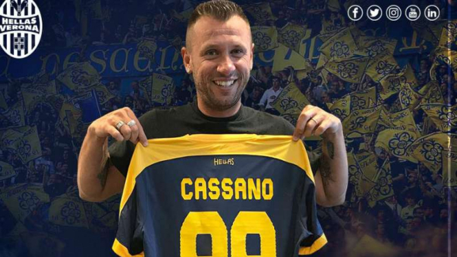 Penyerang Hellas Verona, Antonio Cassano