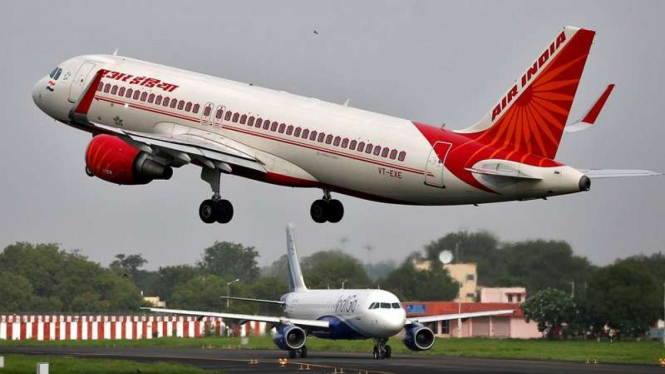 Pesawat maskapai Air India.