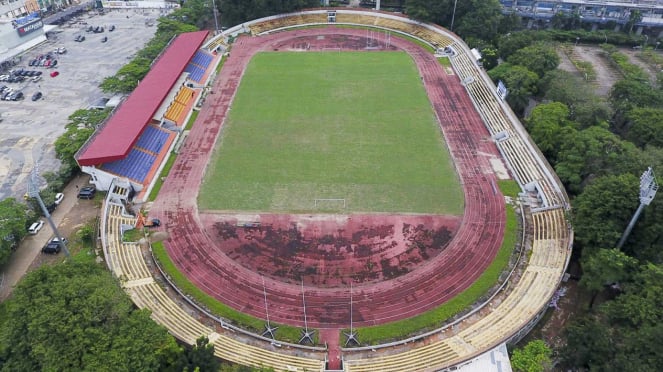 Perbaikan Stadion Madya Bumi Sriwijaya