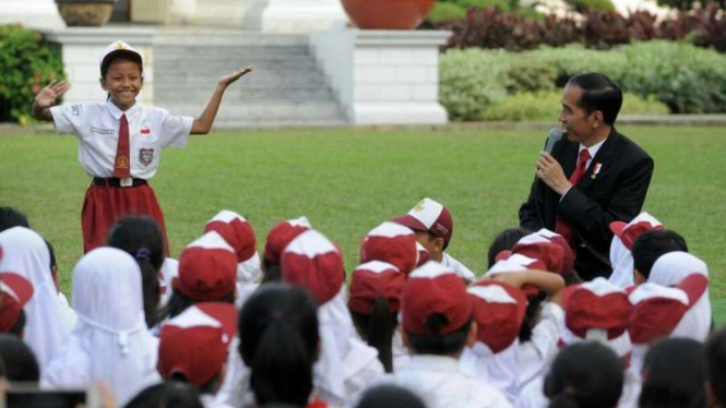 Presiden Joko Widodo di Istana Merdeka Jakarta