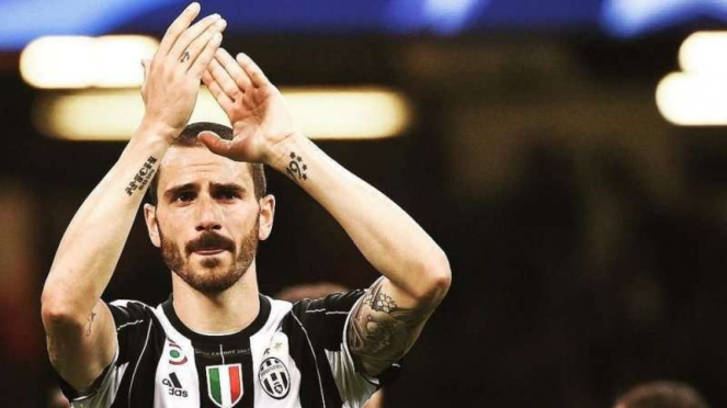 Pemain belakang Juventus, Leonardo Bonucci.