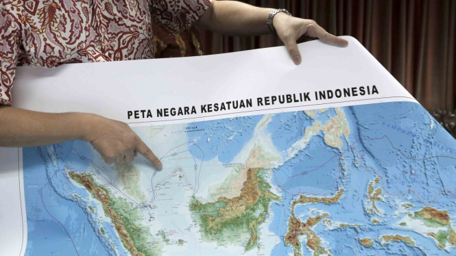 Laut Natuna Utara dalam peta baru Indonesia 