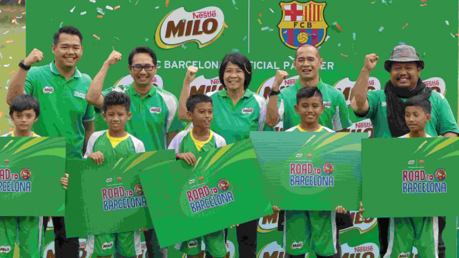 MILO kirim anak Indonesia berlatih di Barcelona.