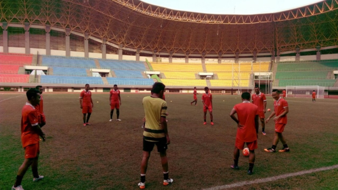 Suasana latihan Persija Jakarta