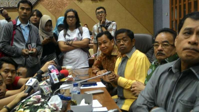 Partai Golkar gelar konferensi pers, Selasa, 18 Juli 2017.