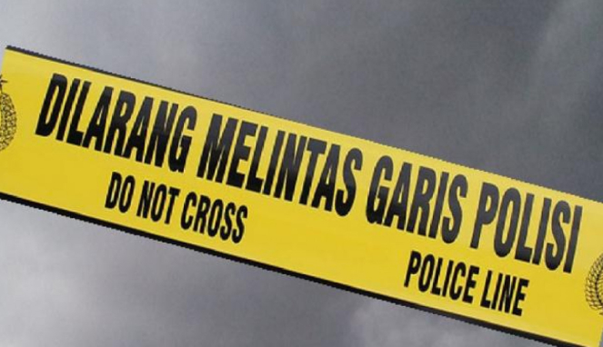 Ilustrasi garis polisi.